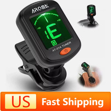 Bass Ukulele Banjo Violin Tuner LCD Clip on Chromatic Electric Acoustic Guitar