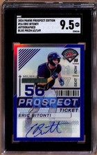 2024 Panini Prospect Edition - Eric Bitonti #16 Blue Prizm Auto /199 - SGC 9.5