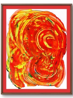 Abstract Design Contemporary Original Signed Canvas Wall Art Acrylic 11x14 BACH