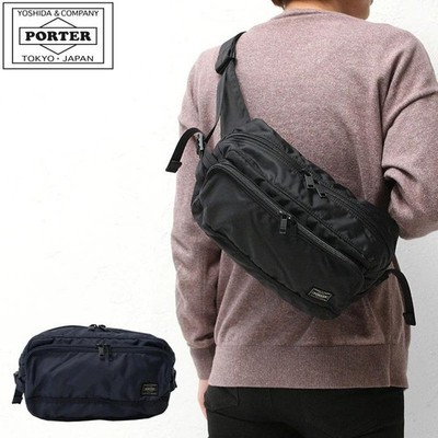 Yoshida Porter Flash Waist bag Sling bag BLACK 689-05951 made in JPN Brand New