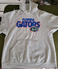 Florida Gators Russell Hoodie Sweatshirt Unisex Size Large 42-44 Gray Drawstring