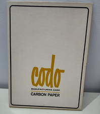 CODO Manufacturing Corp Carbon Paper  Black Sheets Open Box #870  8.5 x 11.5"