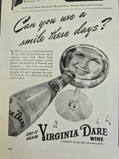 1943 Virginia Dare Wine Can you use a smile t...