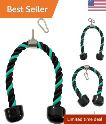 Heavy-Duty Nylon Tricep Rope for Home Gym - Universal Cable Machine Attachment