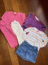 Lot of 6 Toddler Girls Gap Okie Dokie Hanes Osh Kosh Pants Skirt Skort Top Sz 3T