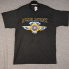 Vtg Bike Week T Shirt Men's Large Black Daytona Beach 1997 Double Sided S Stitch