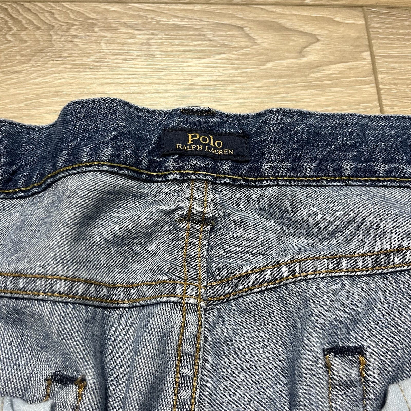 Polo Ralph Lauren Jeans Mens 36x32 (36x30) Blue Varick Slim Fit Staright Leg thumbnail 2