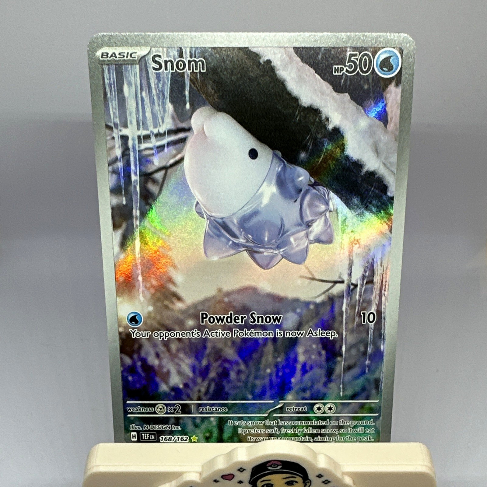 Pokémon TCG Snom 168/162 SV05 Temporal Forces IR Holo Full Art Eng 2024