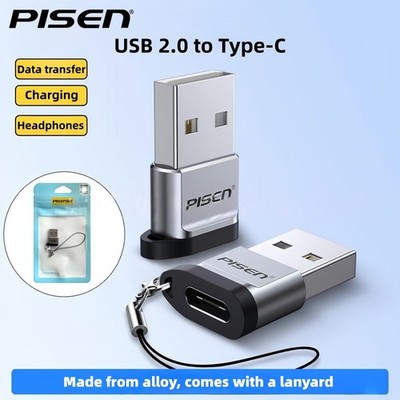 PISEN USB to Type-C Adapter,PD Data Cable and Power Bank for Apple, Android