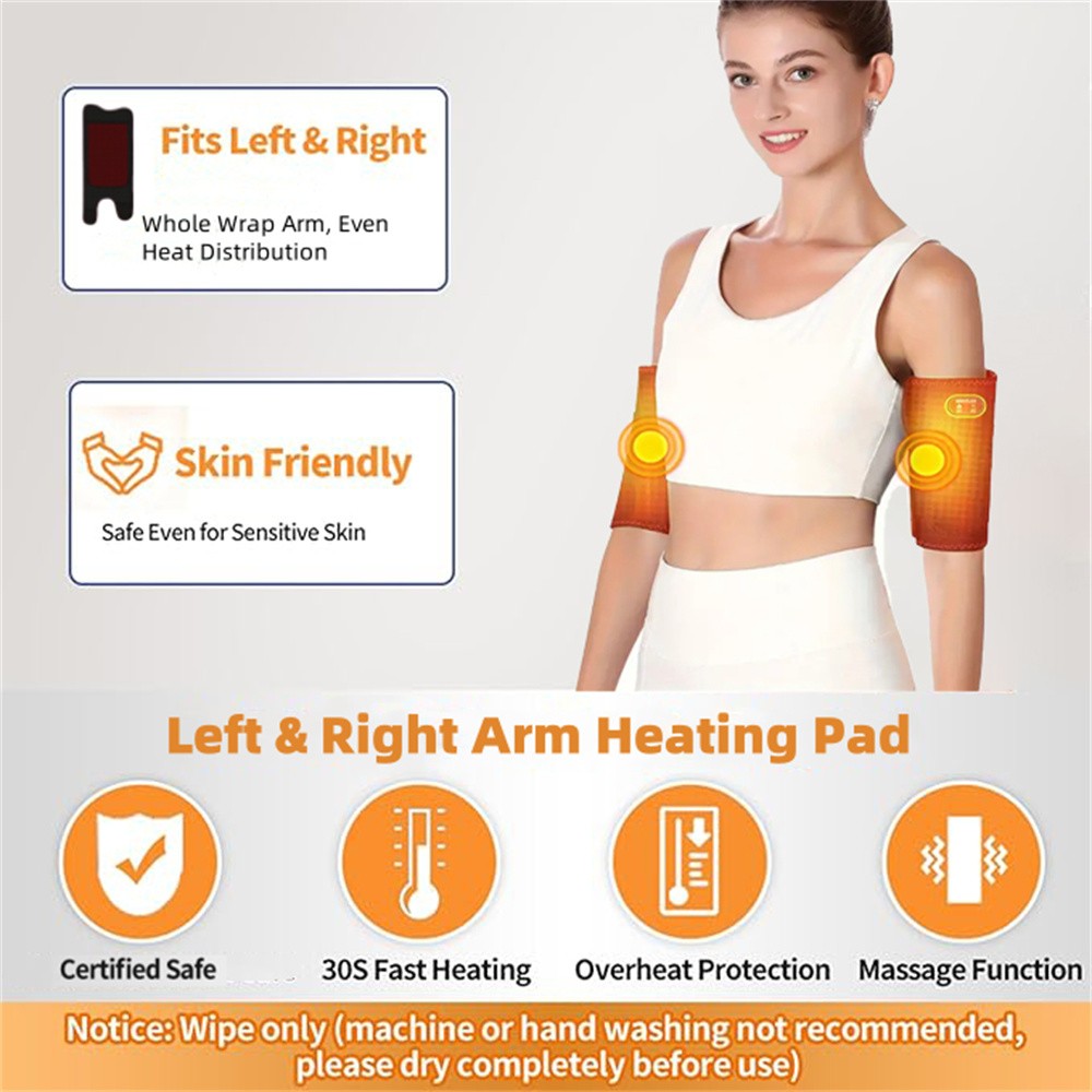 Heating Pad Wrap For Arm Elbow Wrist Foot Leg Knee Massager Joint Pain Relief US