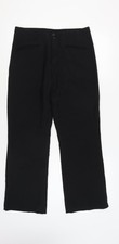 Mens UK Size 38 William Hunt Savile Row  Formal Black Trousers