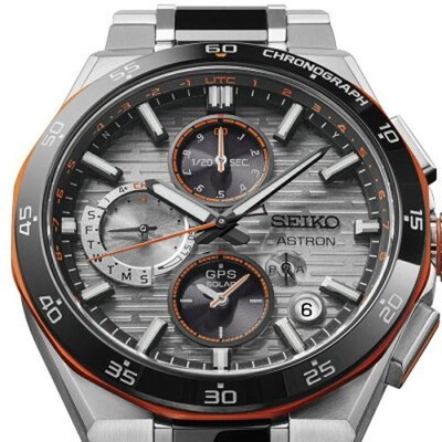 PSL Seiko Astron NEXTER SBXC183 GPS Solar Titanium Black Orange