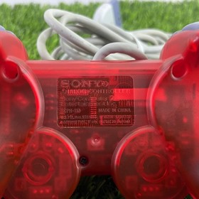 Official Sony PlayStation 1 Controller OEM PSOne PS1 Clear Red Analog SCPH-110
