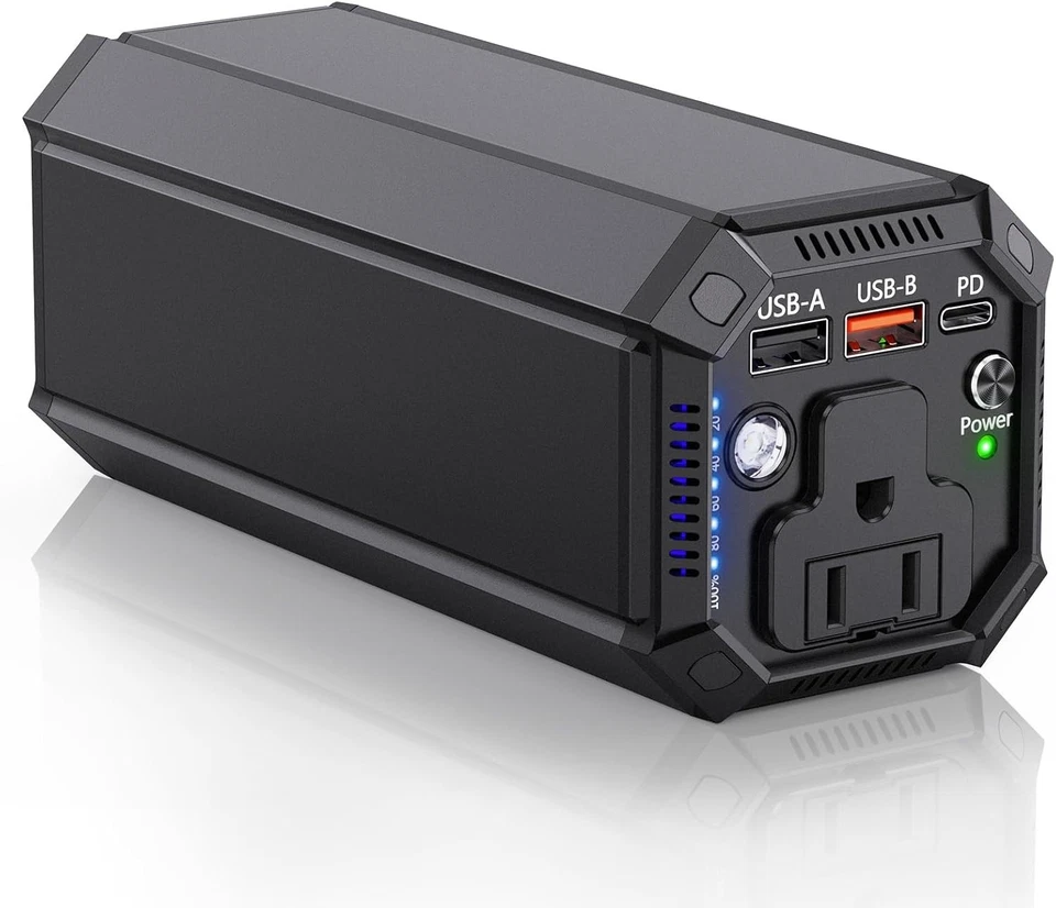 Carregador portátil CA 100W confiável e banco de energia 27000mAh para viagens e emergências - Imagem 3 de 4