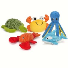 5 Pack Dog Toys Plush