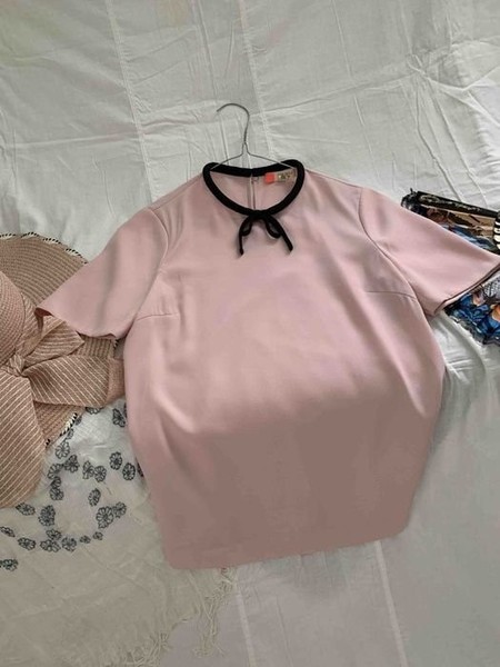 Women Ted Baker Shirt Pink Polyester 36