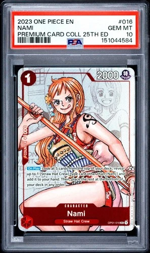 One Piece Nami Premium Card Collection 25th Edition OP01-016 PSA 10 Gem Mint