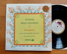 ASD 358 ED1 Dvorak Cello Concerto Rostropovich Boult NEAR MINT HMV 1st W/G
