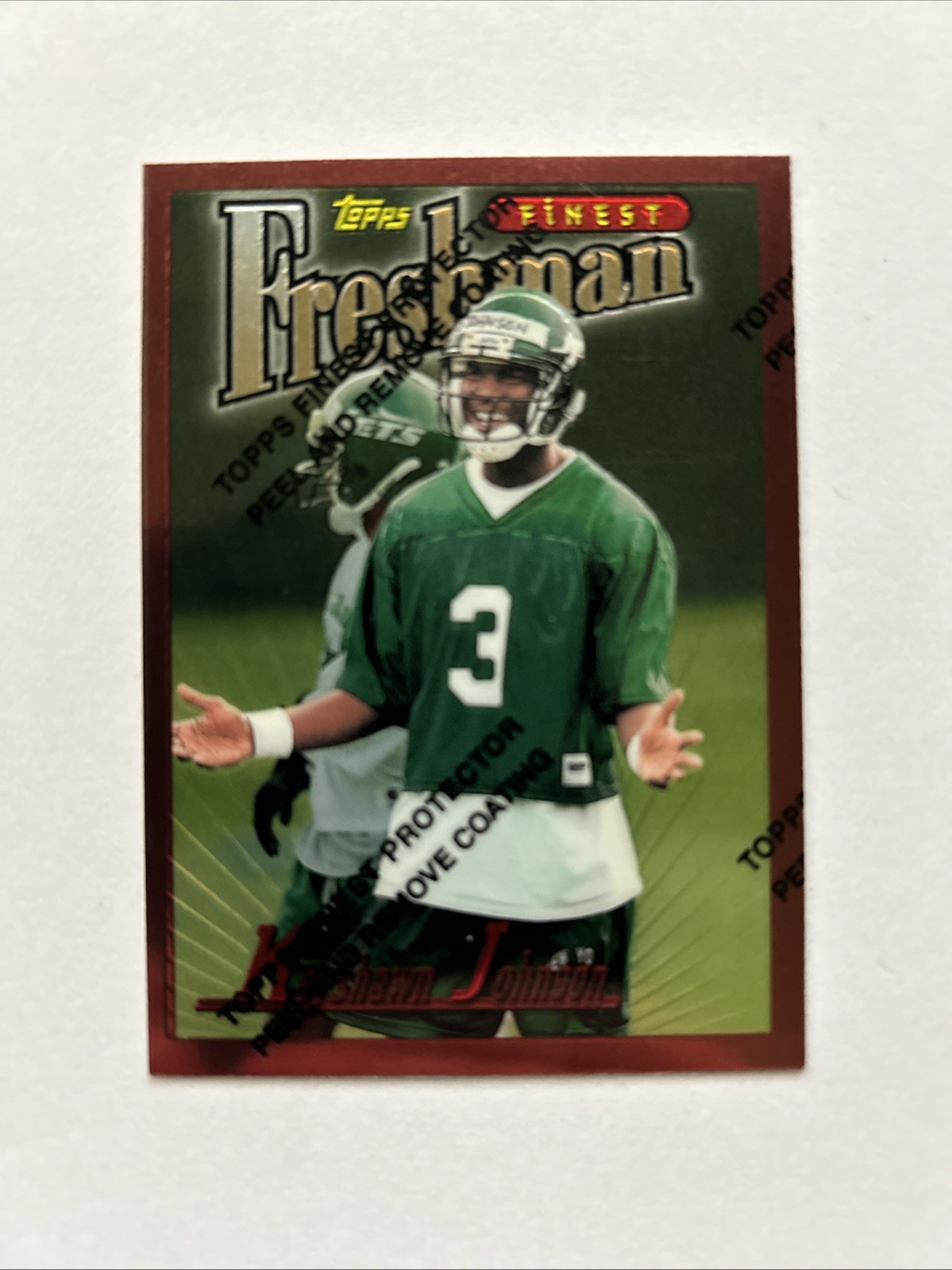 Keyshawn Johnson 1996 Topps Finest Freshman #225 Rookie RC