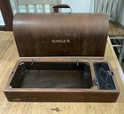 Vintage Full Size SINGER BENTWOOD CASE w/Key  Fits 15-91 66 201  Sewing Machine — photo 5