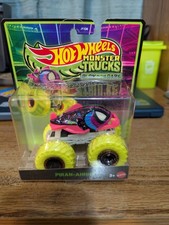 2024 Hot Wheels Monster Trucks Glow In The Dark Die-Cast 1 64 Scale Prian Ahhhhh