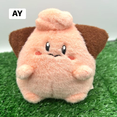 Vintage Retro Tomy Fuzzy Pokemon Cleffa Plush 5" Stuffed Toy Doll Japan Pyi Py