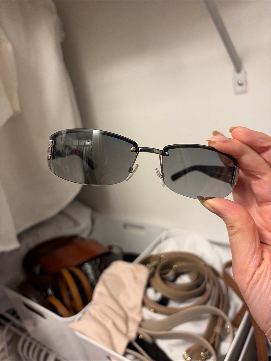 GUCCI GG 1799/N/S RFWZR 60□15 125 Gucci GG 1799/N/S Rimless Rectangle Sunglasses Black Frame Gray