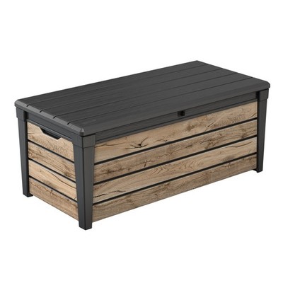 Keter Gartenbox Brightwood 454 Liter Holzoptik Pinie Auflagenbox Kissenbox