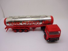 Herpa: Magirus Deutz / Iveco  Chromtank-Sattelzug Tank Cargo AB  (Schub33)
