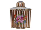 Dresden porcelain, Saxon Flower tea caddy