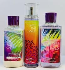 Bath Body Works INTO THE WILD Fragrance Mist, Body Lotion , Body Wash