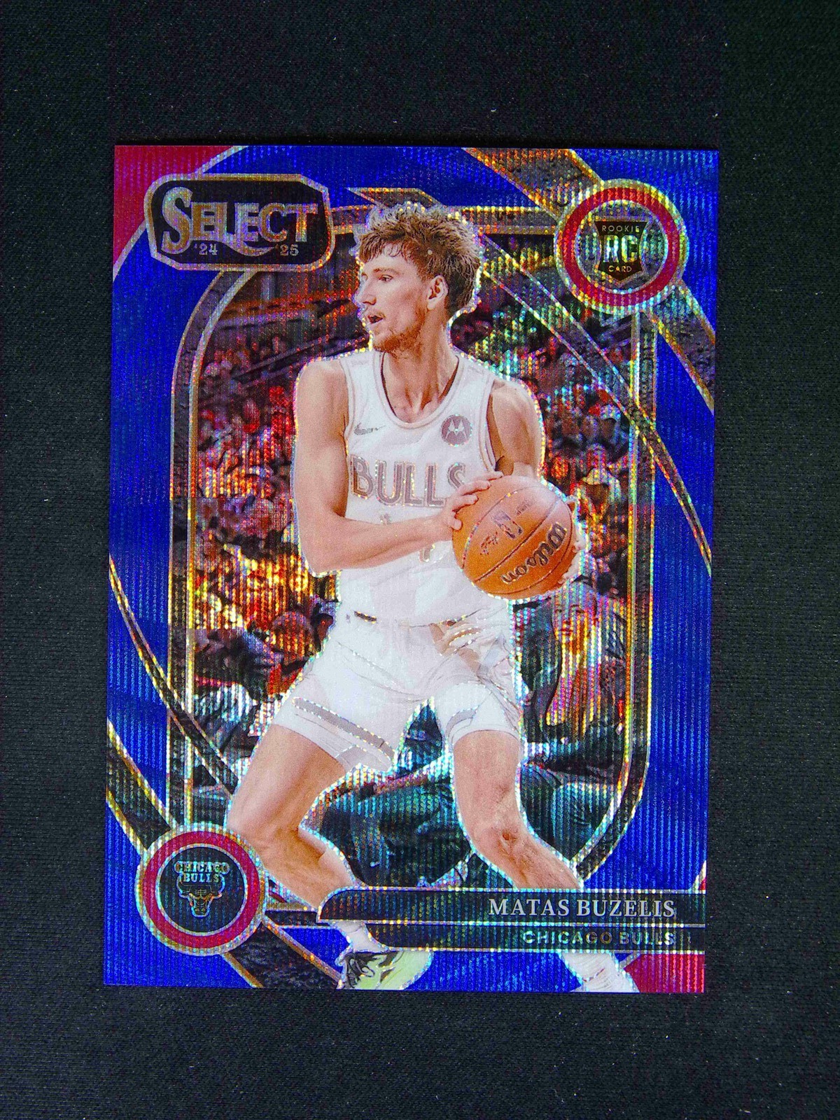 2024-25 Panini Select Matas Buzelis #277 RC Courtside Blue Wave /75
