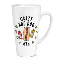 VerrüCkte Hot Dog Mann Stars 483Ml Groß Latte Becher Cup Fast Food Lustiger Witz