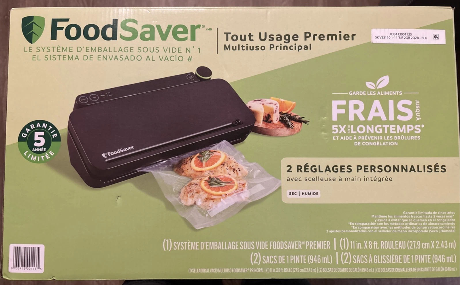 FoodSaver Premier Multi-Use Food Preservation Vacuum Sealer (VS3110)...FREE S&H!