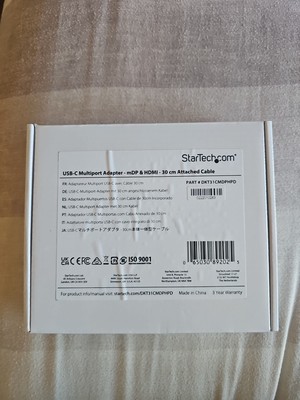 StarTech USB C Multiport Adapter - USB-C auf HDMI oder Mini DisplayPort 4K 60Hz...