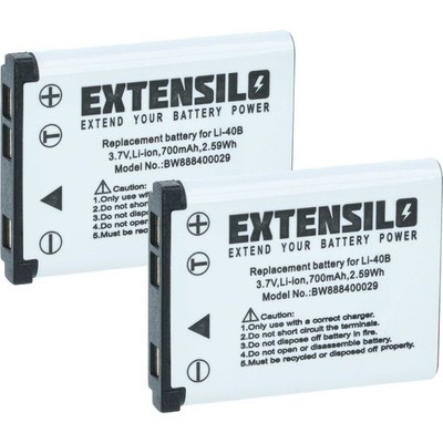2x Akku für Tevion SZ 7 Z1400 700mAh 3,7V