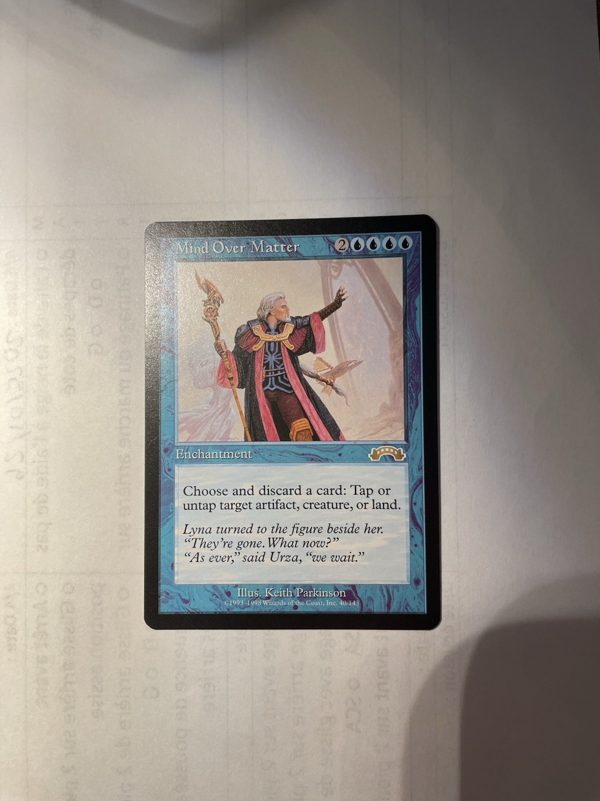 MTG - Exodus - Mind Over Matter - Near Mint - NM