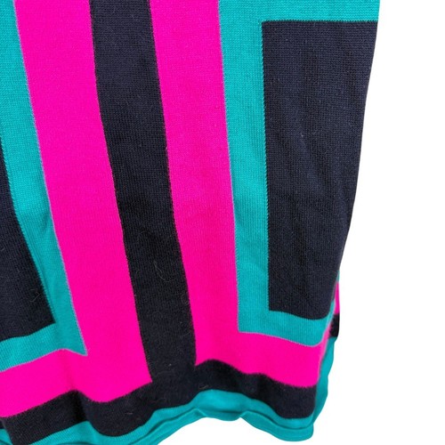 Lilly Pulitzer Isabella Hopeless Romantic Sweater Knit Dress Navy Teal Pink sz L - Picture 11 of 17