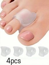 4pcs Soft Silicone Gel Toe Separator Bunion Toes Spacer Orthotics Pain Relief US