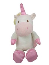 Kellytoy Kellybaby Unicornio Peluche Lovey Bebé Sonajero Cuna Cochecito Clip Rosa 12 pulgadas