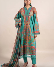 3 Piece Printed Cambric Suit  MPS-2304-A  1 Maria B Suit NWT