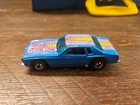 1974 Hot Wheels Redline Blue Stock Car Monte Carlo Flying Low