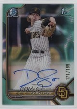 2022 Bowman Draft Chrome Pick Aqua Lava Refractor 171/199 Dylan Lesko Auto 1n8a