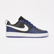 Image of Nike Court Borough Low 2 GS Kids Low Top Leather Sneakers Blue Youth 5/Wmn 6.5