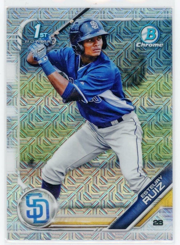 2019 Bowman Baseball Esteury Ruiz 1st Chrome Prospects Mojo Refractor #BCP-89