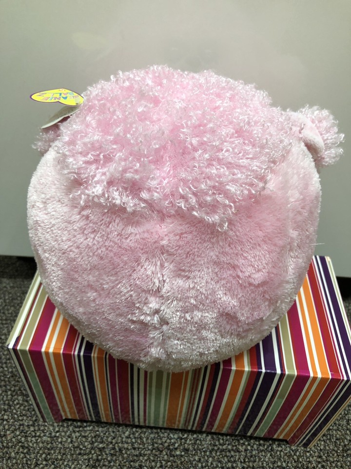 TY Beanie Ballz Lovey Ball Pudel – Rosa, 12 Cm, Kuscheliger Plüschball Mit Granulatfüllung