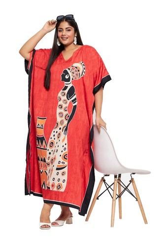 Women Kaftan Plus Size Hippie Boho Dress Kimono Long Maxi Summer Beach Sundress - 第 16/122 張圖片