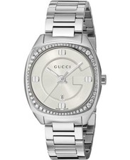 Gucci Gg2570 White Dial Stainless Steel 
