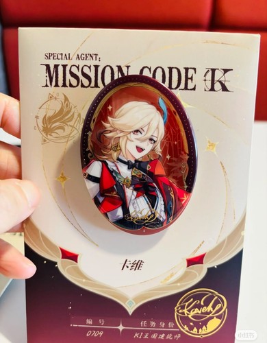 2025 KFC Mihoyo Genshin Impact Character Stand Pin Badge Card Kaveh Alhaitham - Picture 11 of 23