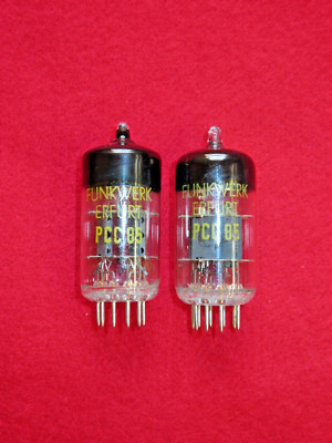 1x PCC85 FUNKWERK ERFURT NEU Röhre geprüft Tube NEW Valve 9AQ8 Valvula Valvola